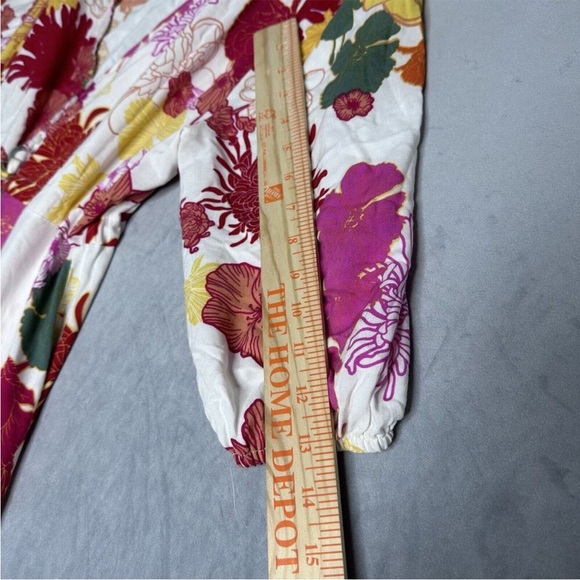 Petal & Pup Dress Womens XL Kelda Floral Multi Tiered Mid Sleeve Wrap - Picture 4 of 8